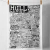 Hull Tea Towel | Hand-Drawn City Landmarks | Art & Soul
