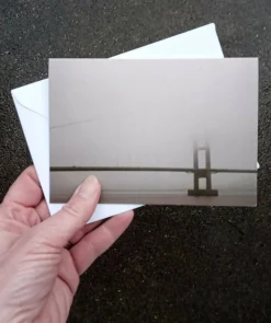 Humber Bridge fog - card