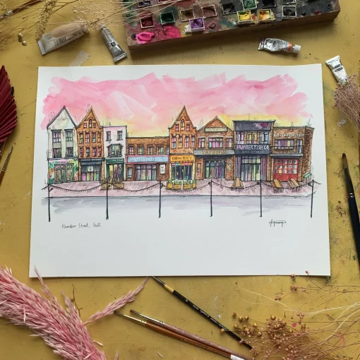 Humber Street A3 Unframed Print | Art & Soul