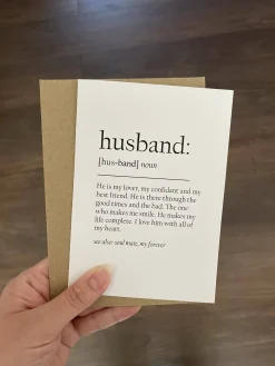 Husband Definition Card