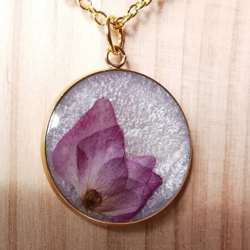 Hydrangea Pendant Necklace