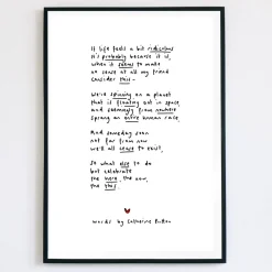 If Life Feels A Bit Ridiculous Poem Print