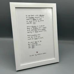 If Life Feels A Bit Ridiculous Poem Print