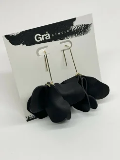 Iris / Statement Dangles / Black