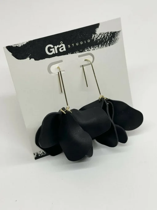 Iris / Statement Dangles / Black