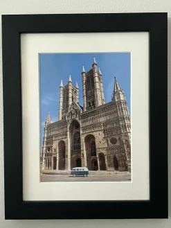 It looks Like A Toy In Comparison To Its Majesty (frame 23x28.5)