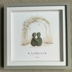 Just Married Wedding Arch Couple 2024 - Square Large