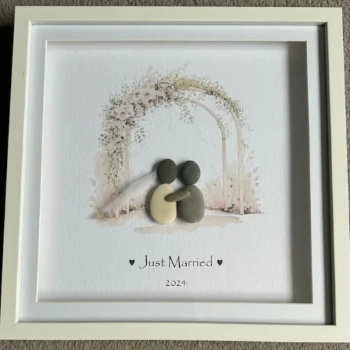 Just Married Wedding Arch Couple 2024 - Square Large
