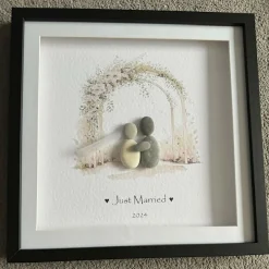 Just Married Wedding Arch Couple 2024 - Square Large