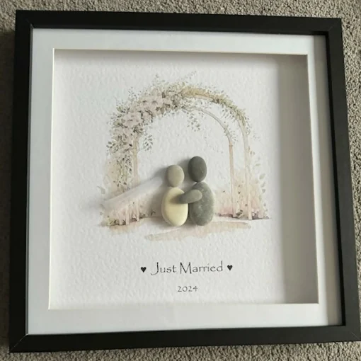 Just Married Wedding Arch Couple 2024 - Square Large