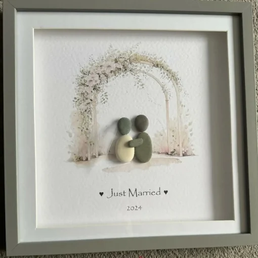 Just Married Wedding Arch Couple 2024 - Square Large