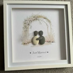 Just Married Wedding Arch Couple 2024 - Square Large
