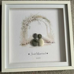 Just Married Wedding Arch Couple 2024 - Square Large