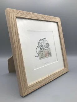Just the ticket - (21/25) Handmade L/E Dry Point Print with Chine Coll