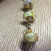 Lampwork Bead & Crochet Bracelet Lkr139