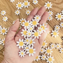 Large Daisy Hoops (NEW)