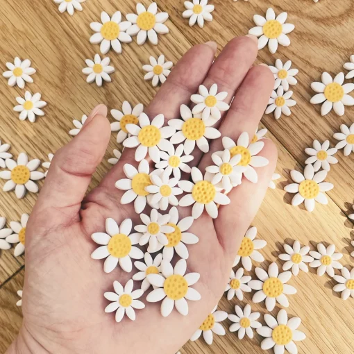 Large Daisy Hoops (NEW)
