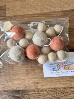 Large Feltball Garland