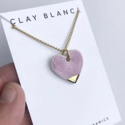 Large Speckled Lilac Necklace
