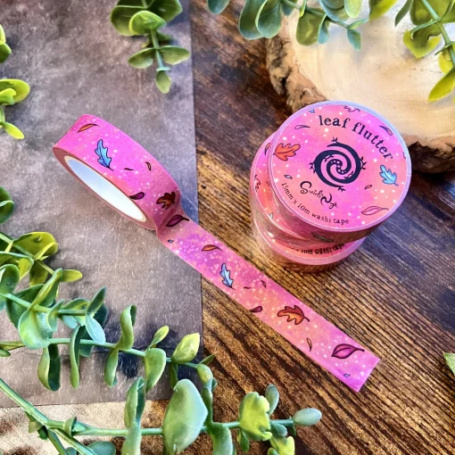 Leaf Flutter Washi Tape | Colorful Leaf Art | Art & Soul