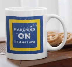 Leeds Utd Mug MARCHING ON TEA-GETHER Design