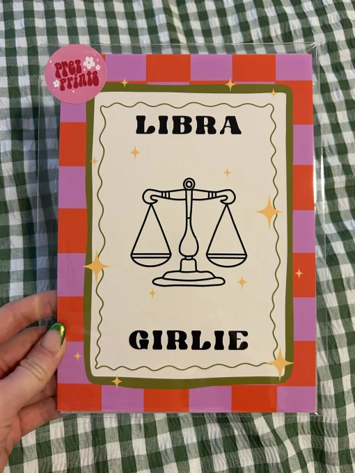 Libra Girlie Print A5