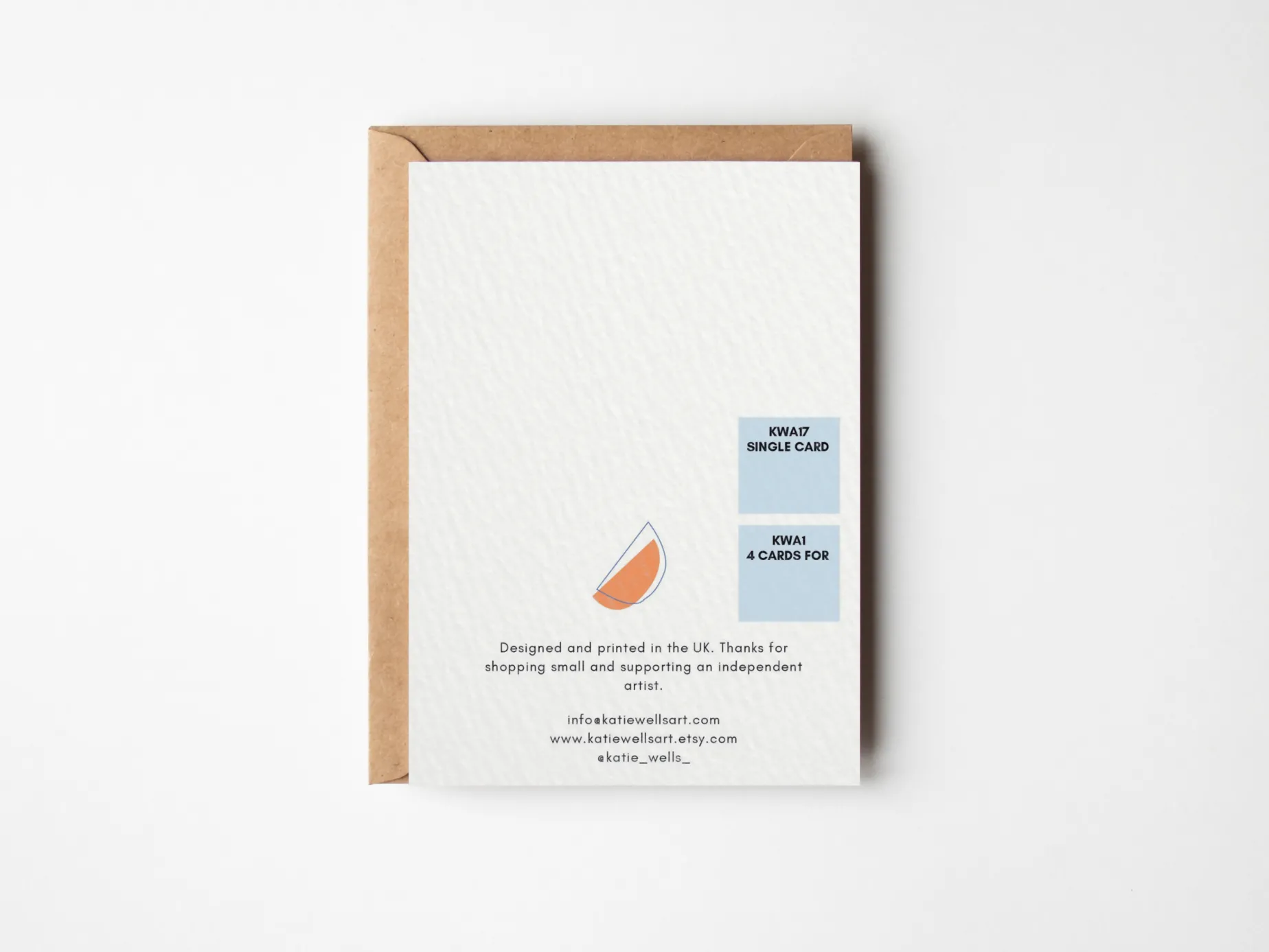 Light Blue Happy Birthday Card with Abstract Design