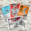 Lincoln Lightfoot Greetings Card | Unique Hand-Drawn Art | Art & Soul