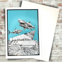 Lincoln Lightfoot Greetings Card | Unique Hand-Drawn Art | Art & Soul
