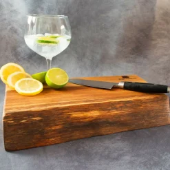 Live Edge English Oak Cocktail Bar Chopping Board