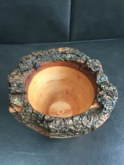 Live Edge Oak Bowl - Rustic