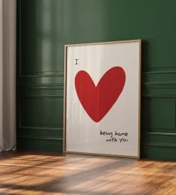 Love Being Home with You Print - Heartfelt Art | Art & Soul
