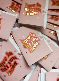 Love Is All You Need A6 Greetings Card