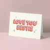 Love You Bestie Greetings Card