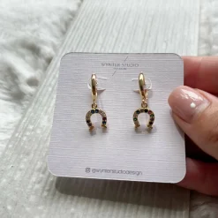 Lucky You Horseshoe Earrings