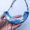Marbled Statement Necklace
