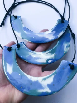 Marbled Statement Necklace