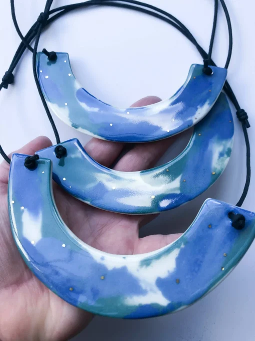 Marbled Statement Necklace