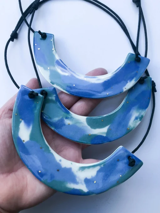 Marbled Statement Necklace