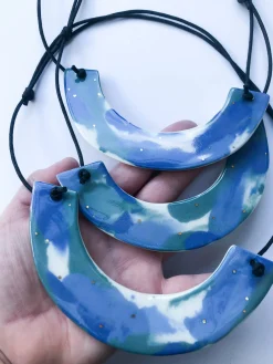 Marbled Statement Necklace