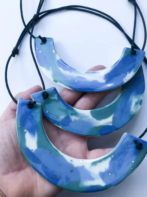 Marbled Statement Necklace