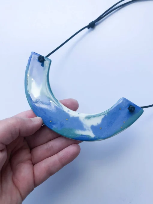 Marbled Statement Necklace