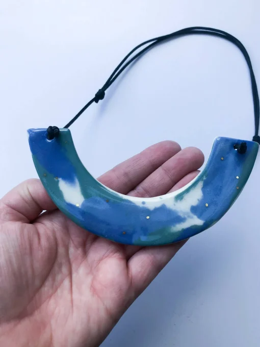 Marbled Statement Necklace