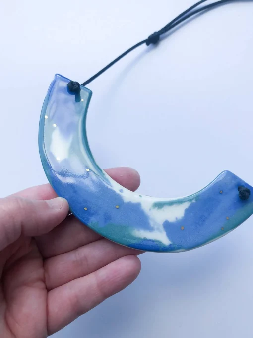 Marbled Statement Necklace