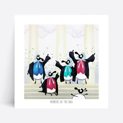 Members Of The Baa | Whimsical Sheep Art | Art & Soul