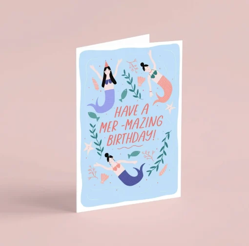 Mermaid Birthday Card