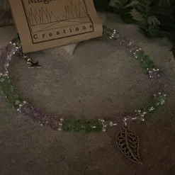 Midnight Garden - Fern anklet F11