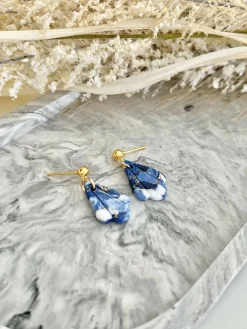 Midnight Sky No. 1 - Handmade Polymer Clay Earrings