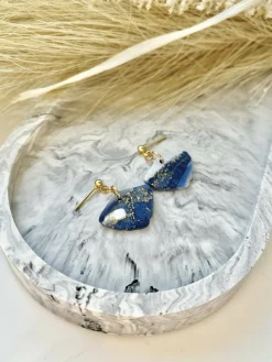 Midnight Sky No. 3 - Handmade Polymer Clay Earrings