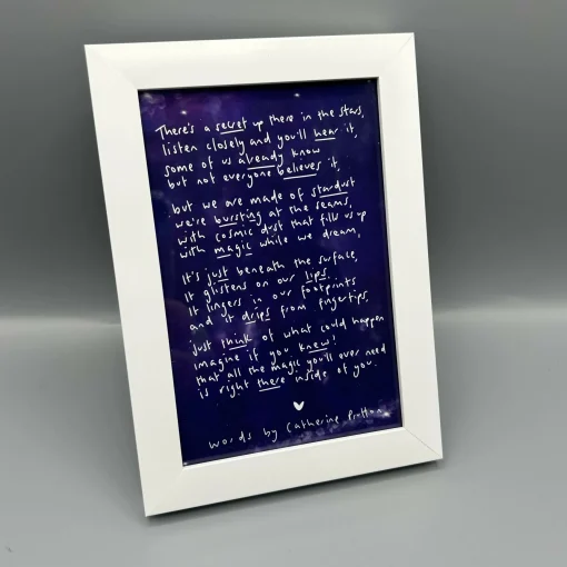 Mini Stardust Illustrated Poem